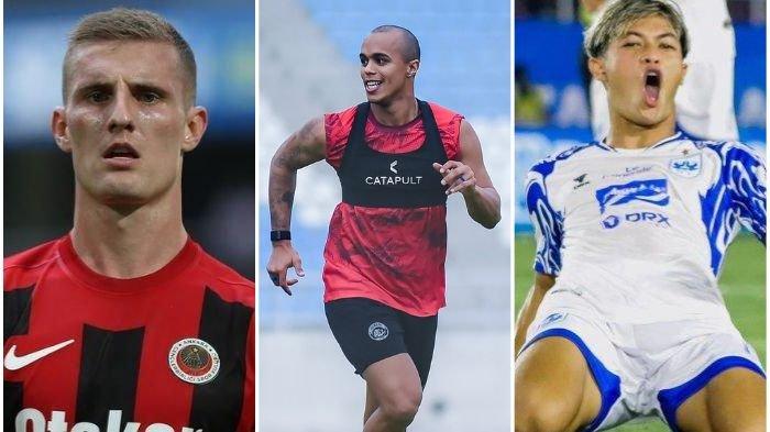 RUMOR TRANSFER PERSIB - Daftar bintang yang masuk daftar radar rumor transfer Persib Bandung dari kiri ke kanan: Leo Gaucho, Wiliam Marcilio, dan Alfeandra Dewangga.