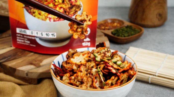 Seblak Kering TSAQIL varian kerupuk, enak dimakan langsung atau dimasak dengan kuah.