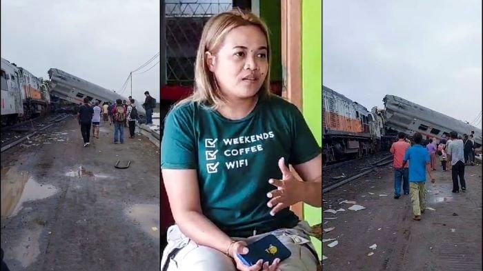 Seni Nuryani, warga Kota Tasikmalaya, Jawa Barat, menuturkan detik-detik tabrakan Kereta Api Turangga dengan Kereta Rel Diesel (KRD) Commuter Line Bandung Raya yang terjadi pada Jumat (5/1/2023).