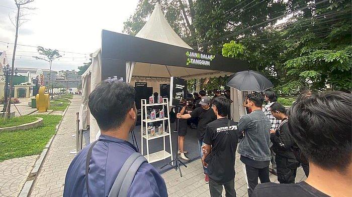 Simulasi MotoGP di Pasar Kreatif Jawa Barat, Jalan Pahlawan No 70 Senin (15/1/2024).
