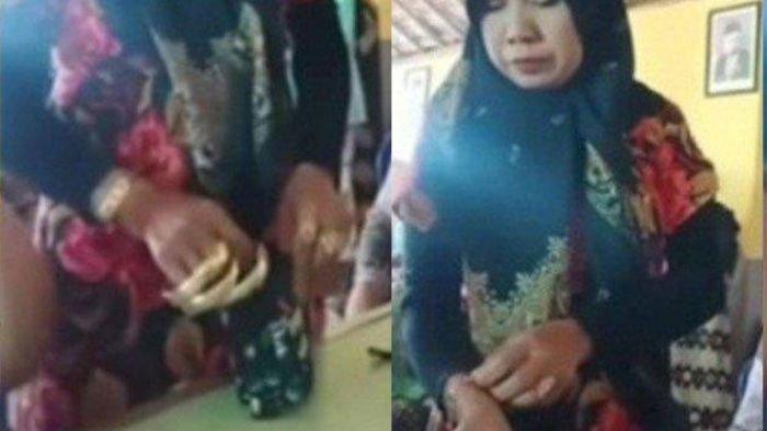 Sosok Emak-emak Viral Pakai Banyak Emas saat Antre Bansos, Pekerjaan Terkuak, Pantas Disoraki Warga