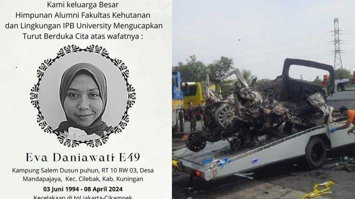 Sosok Eva Daniawati salah satu korban kecelakaan maut di KM 58 Tol Cikampek, sempat curhat ingin tolong banyak orang 