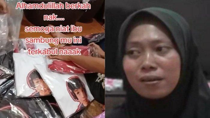 TKW asal Karawang yang viral, Siti Aisah kini menjual baju dengan foto anak majikannya, Huang Che Ming alias Sha Wang.