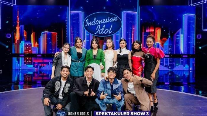 TOP 11 INDONESIAN IDOL - Peserta Indonesian Idol 2025 yang lolos ke babak Spektakuler Show Top 11 setelah tampil pada Senin (10/2/2025) malam.