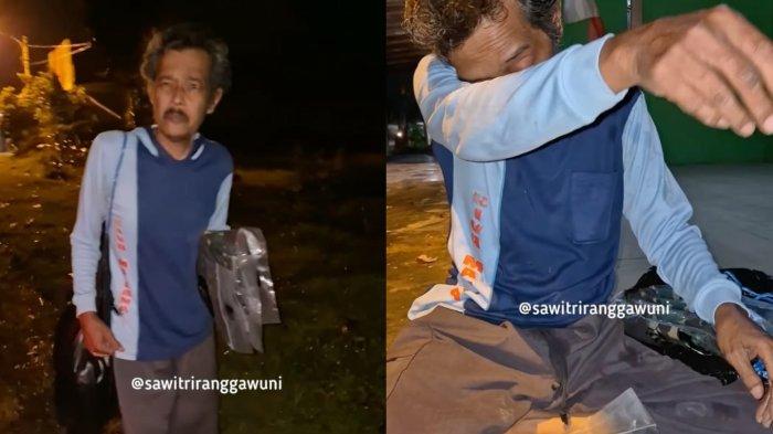 Tangis pilu Asep jualan celana hingga malam meski kaki sakit, bingung baru untung Rp20 ribu padahal biaya sekolah anak nunggak