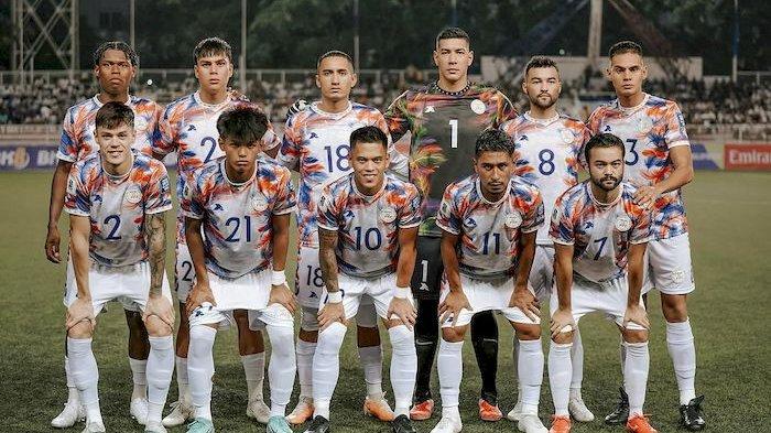 Timnas Filpina saat melawan Vietnam dalam kualifikasi Piala Dunia 2026 di Stadion Rizal Memorial, Manila,  Kamis (16/11/2023). Selanjutnya Filipina bakal melawan Indonesia, besok.