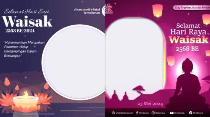 Twibbon Hari Raya Waisak 2024 yang bisa dibagikan ke media sosial. Hari Raya Waisak 2568 BE diperingati pada Kamis, 23 Mei 2024.