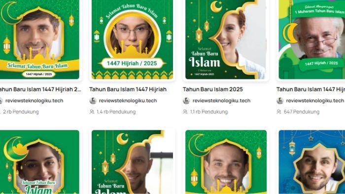 TAHUN BARU ISLAM 2025: Twibbon ucapan selamat Tahun Baru Islam 2025 atau 1 Muharam 1447 H disadur dari Twibbonize (23/6/2025).