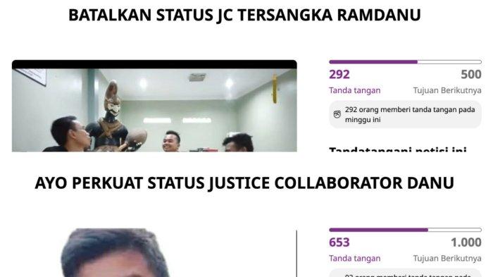 Update kasus Subang kini muncul petisi membatalkan status Justice Collaborator (JC) tersangka Danu hingga menuai pro kontra