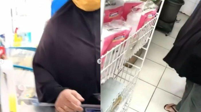 Video Viral Emak-emak Kepergok Mencuri Makanan Kucing di Minimarket, Kikuk Diminta Pegawai Bayar 10 Kali Lipat