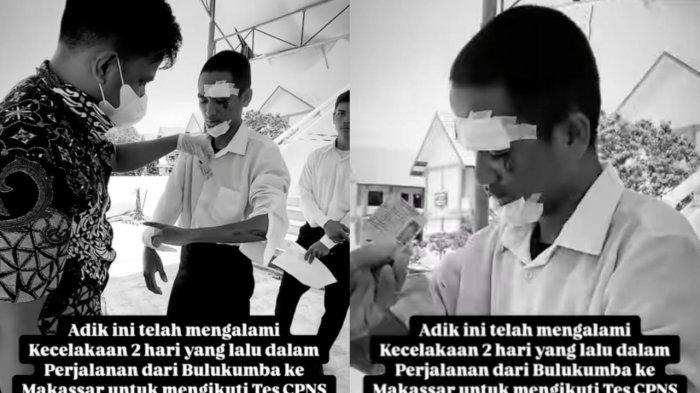 Peserta CPNS tetap ikuti tes SKD meski luka-luka karena dua hari lalu kecelakaan