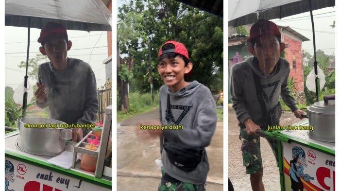 Dulunya TikToker, Putra kini keliling jualan cilok.