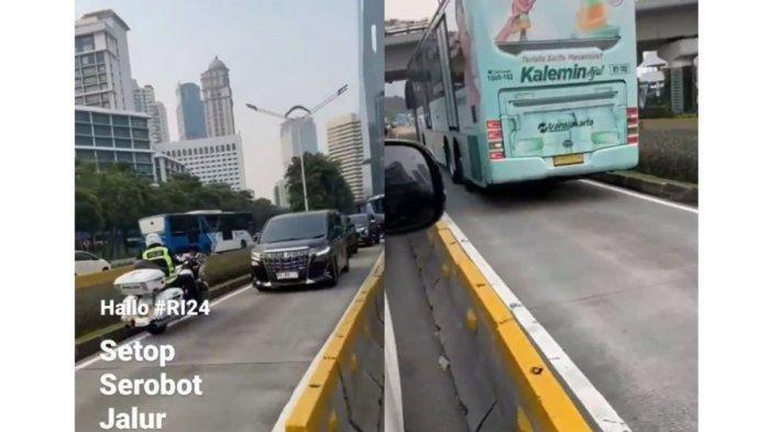 Video mobil Kemenag serobot jalur busway