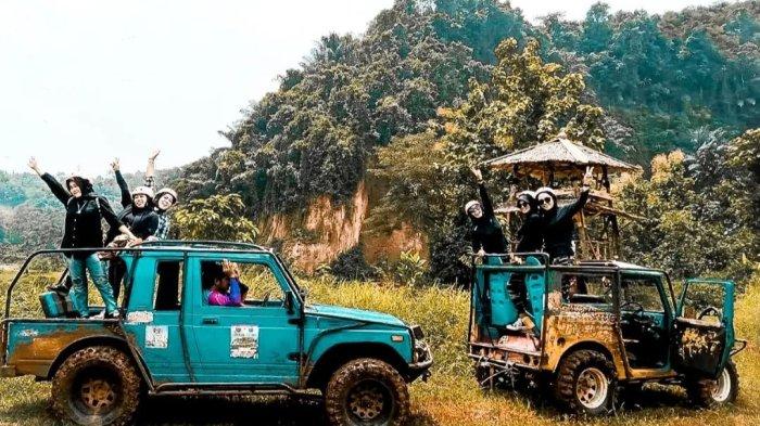 Salah satu wahana di Wana Wisata Grand Sayang Kaak, Ciamis, Jawa Barat.