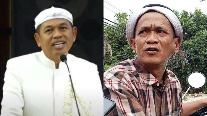 KEKECEWAAN WARGA - Warga Kampung Gabus, Kabupaten Bekasi, bernama Irwansyah (kanan) merasa kecewa berat karena Gubernur Jawa Barat Dedi Mulyadi membongkar tempat usahanya yang diklaim didirikan di tanah warisan kakeknya. Foto Dedi Mulyadi diambil pada Selasa (3/6/2025). Foto Irwansyah diambil pada Rabu (28/6/2025)