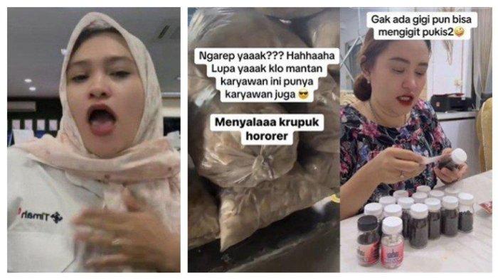 KARYAWAN BUMN DIPECAT - Foto kolase Wenny Myzon saat membuat konten hina pegawai honorer hingga viral (kiri) dan foto Wenny saat pamer bisnisnya di media sosial diunggah di TikTok pribadinya, diambil Jumat (7/2/2025). Tak kapok Dwi Citra Weni alias Wenny Myzone setelah dipecat PT Timah pamer bisnis