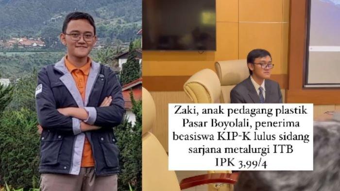Kisah seorang anak pedagang plastik penerima beasiswa di Institut Teknologi Bandung (ITB) dan lulus dengan IPK nyaris sempurna, viral di media sosial
Artikel ini telah tayang di TribunJabar.id dengan judul Kisah Zaky Anak Pedagang Plastik Penerima Beasiswa KIP, Raih IPK 3,99 di ITB, Prestasinya Mentereng, https://jabar.tribunnews.com/2024/07/30/kisah-zaky-anak-pedagang-plastik-penerima-beasiswa-kip-raih-ipk-399-di-itb-prestasinya-mentereng?page=all.
Penulis: Salma Dinda Regina | Editor: Salma Dinda Regina