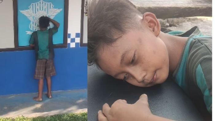 Sebuah video menunjukkan seorang anak jalanan minta makan ke kantor polisi di Padalarang, Kabupaten Bandung Barat, viral di media sosial