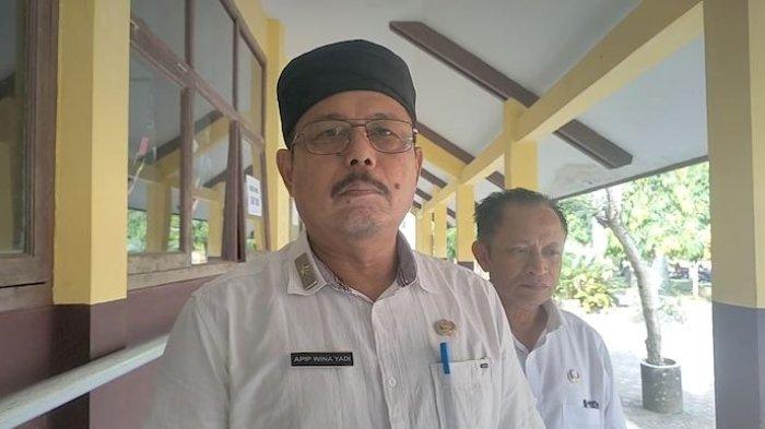 Apip Wina Yadi Inspektur Inspektorat Kabupaten Pangandaran sekaligus saat ini sebagai ketua penyelesaian uang tabungan murid