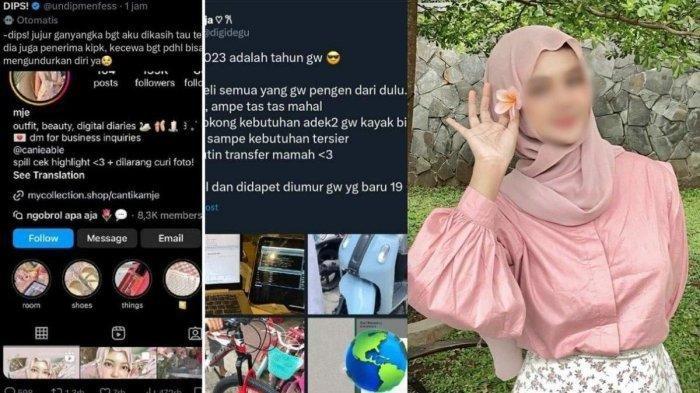 Cantika (kanan) bergaya hidup mewah tapi mahasiswi penerima bantuan KIP, gaji 2 digit punya usaha ternyata selebgram