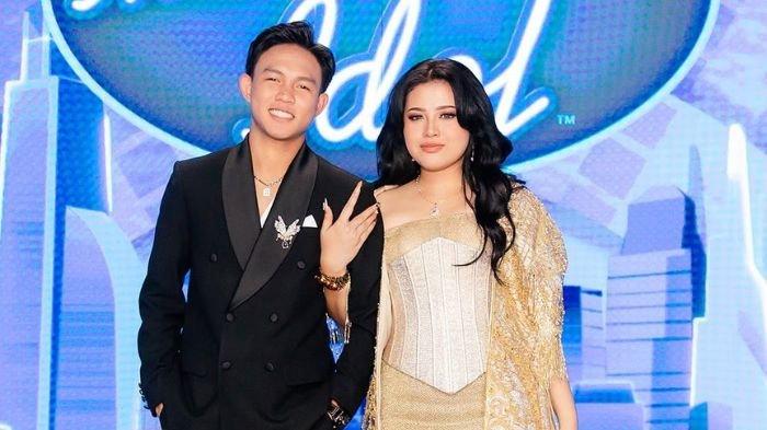 CALON PEMENANG - Dua calon pemenang Indonesian Idol 2025, Fajar Noor dan Shabrina Leanor, setelah tampil di babak Grand Final, Senin (12/5/2025). Penentuan pemenang Indonesian Idol 2025 akan diumumkan di babak Result and Reunion.