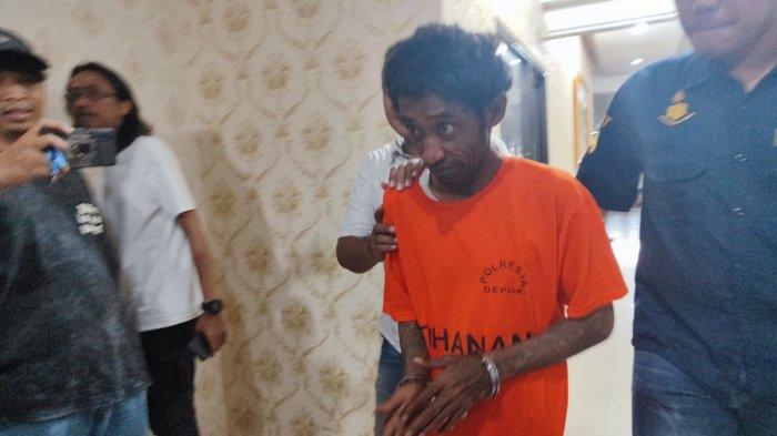 Satreskrim Polres Metro Depok menangkap seorang debt collector bodong, yakni GMB (43) alias Preso, Senin (13/11/2023).