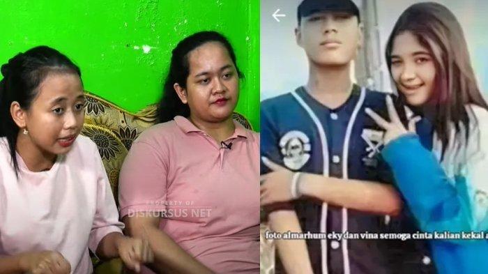 Widi dan Mega (kiri) serta Eky dan Vina (kanan), dua teman Vina ungkap cerita Eky dan Vina sempat putus sebelum tewas di Cirebon, Vina dandan pakai baju teman setelah debat 