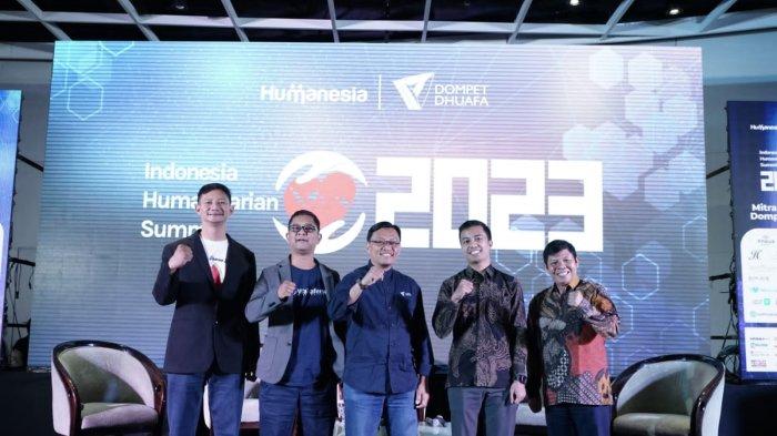 Agenda I HitS (Indonesia Humantarian Summit) di Ciputra Artpreneur, Kuningan, Jakarta Selatan, Kamis (21/12/2023).