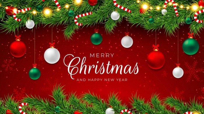 Gambar menarik ucapan Natal Merry Christmas and Happy New Year