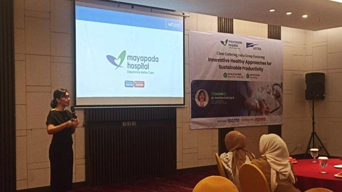 GATHERING - Mayapada Hospital Bandung memperkenalkan pelayanan unggulan ke perusahaan afiliasi Astra Group di wilayah Karawang dan sekitarnya.
Dalam acara client ghatering tersebut diselenggarakan di Hotel Mercure, Karawang, Jawa Barat dengan mengusung tema Innovative Healthy Approaches For Sustainable Productivity, Kamis (10/7/2025).