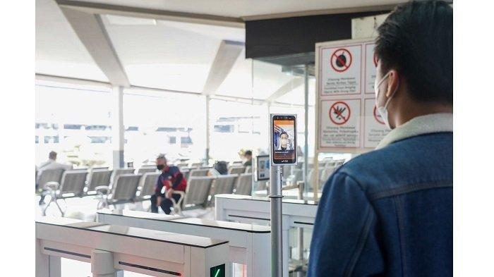 Ilustrasi Face Recognition Boarding Gate