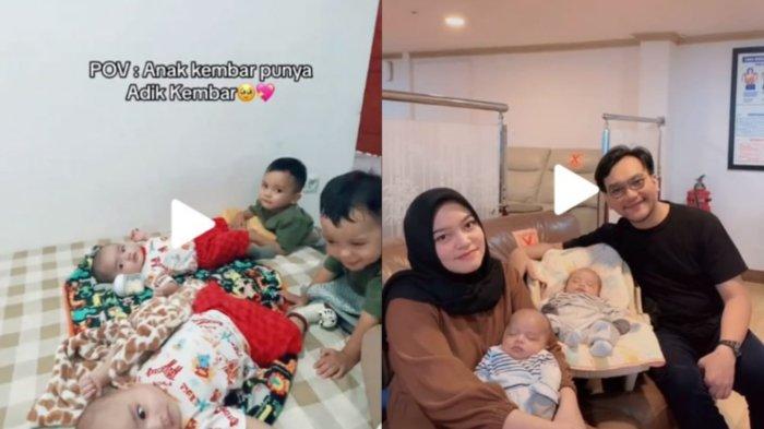 Viral kisah ibu muda dikaruniai 4 anak kembar di usia 26 tahun