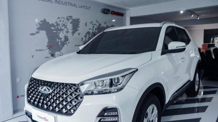 Salah satu unit mobil Chery di Chery Amarta Padalarang, Kota Padalarang, Kabupaten Bandung Barat, Jawa Barat.