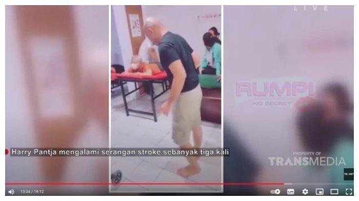 Harry Pantja mengalami stroke ketiga kalinya, berjalan dibantu tongkat