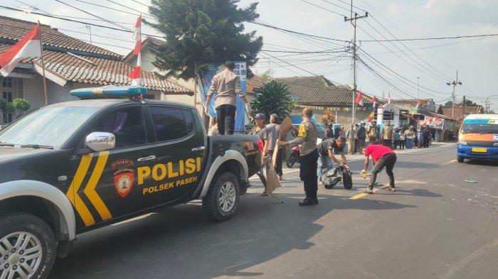 Peristiwa kecelakaan maut terjadi di depan SPBU di Dusun Bihbul RT01/01 Desa Legok Kidul, Kecamatan Paseh, Sumedang, Senin (14/8/2023).