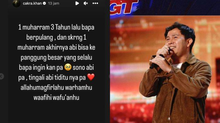 Pesan Cakra Khan untuk mendiang sang ayah