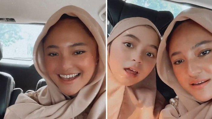 pesona Marshanda dan putrinya Sienna Kasyafani tampil pakai hijab