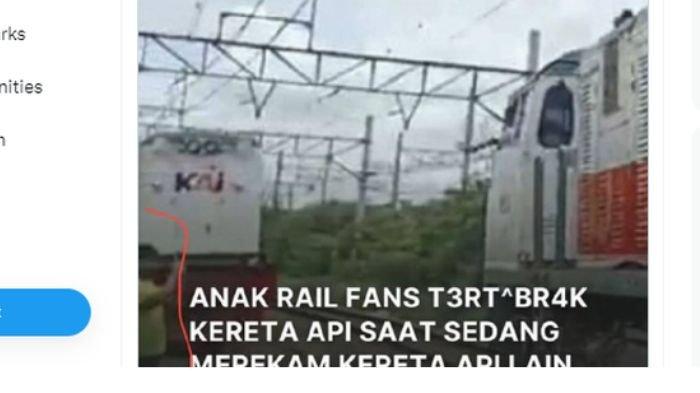 Inilah penjelasan KAI soal video viral anak tertabrak kereta saat tengah merekam kereta api lain.
