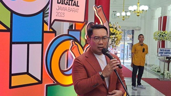 Gubernur Jabar Ridwan Kamil di Gedung Sate, Minggu (3/9/2023).