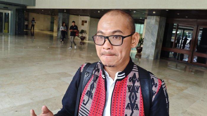 Ipda Rudy Soik di Gedung Parlemen, Senayan, Jakarta, Senin (28/10/2024).
