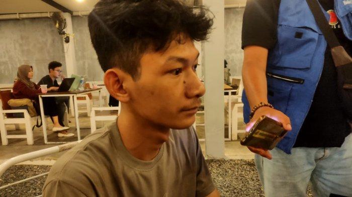 Mantan Terpidana Kasus Vina dan Eki Cirebon, Saka Tatal ditemui di salah satu kafe di Jalan Perjuangan, Sabtu (1/6/2024) malam.