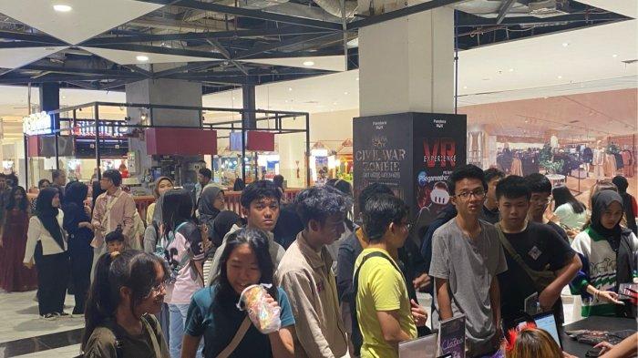 Suasana Pandora Nightmare Festival di Festival Citylink Bandung, Jawa Barat.