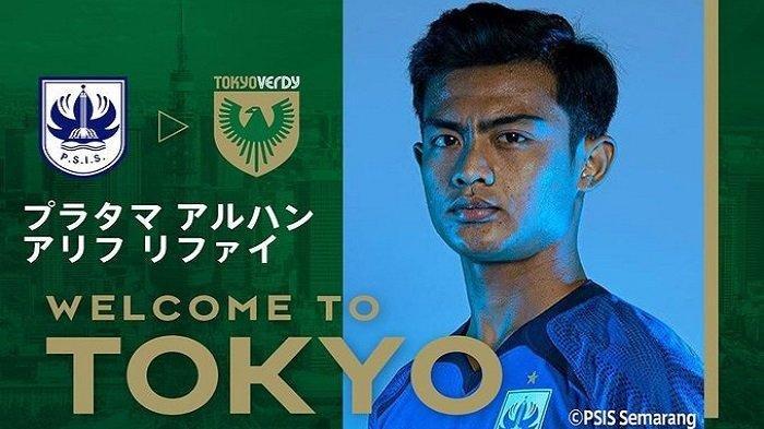 Pratama Arhan resmi gabung Tokyo Verdy, jadi pemain pertama dari Asia Tenggara di Klub Ibu Kota Jepang, Rabu (16/2/2022).