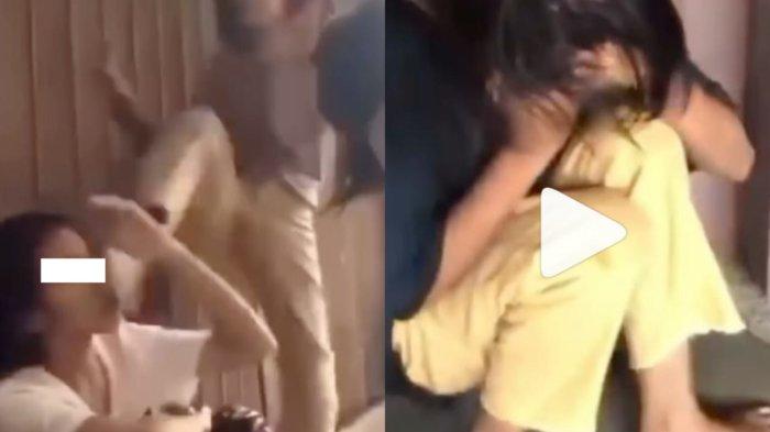 Video detik-detik aksi bullying dan aksi kekerasan sejumlah remaja perempuan di Batam