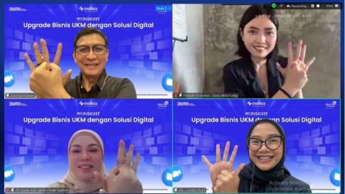 WEBINAR -  PT Telkom Indonesia (Persero) Tbk terus berupaya mendukung perkembangan UKM di era digitalisasi, salah satunya dengan menyelenggarakan webinar bertajuk “Upgrade Bisnis UKM dengan Solusi digital”.