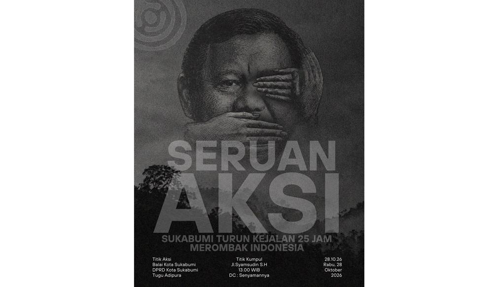 Besok Mahasiswa Sukabumi siap Turun ke Jalan Kritisi Dua Tahun Kepemimpinan Presiden Prabowo