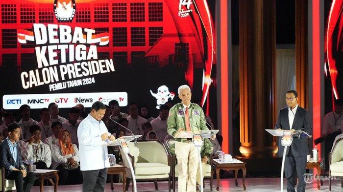 Ganjar Pranowo memberikan skor 5 untuk kinerja Prabowo Subianto sebagai Menteri Pertahanan. Pernyataan ini sebagai jawaban dari pertanyaan Anies Baswedan.
