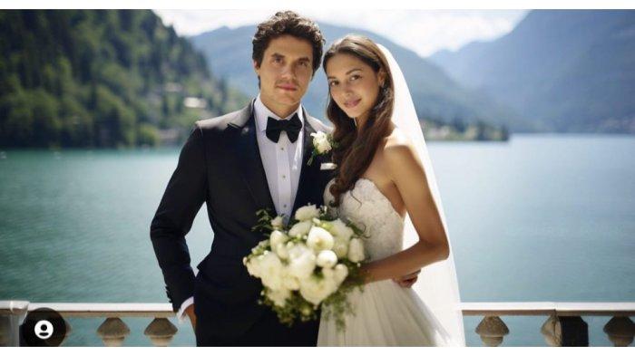 Aurelie Moeremans mengunggah foto menikah dengan penyanyi John Mayer.