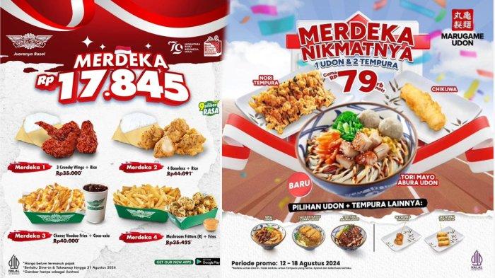 15 Promo Makanan Spesial Hari Kemerdekaan 2025, Hanya Rp17 Ribu!