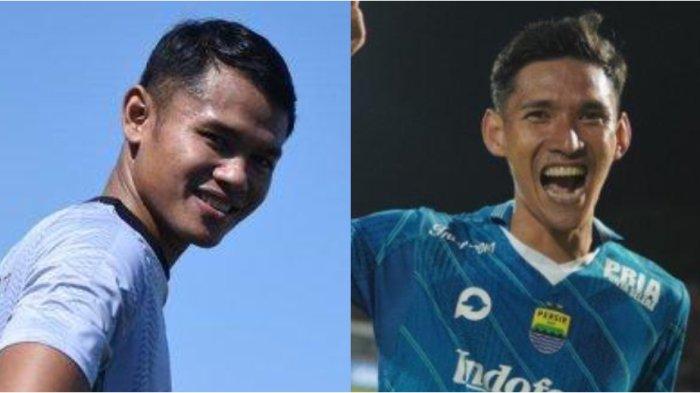 Foto dua pemain Persib Bandung, Dimas Drajad dan Ryan Kurnia.